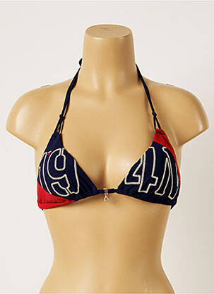 Sutien de costum de baie elasticitate top triunghiuri albastru BANANA MOON femeie