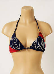 Sutien de costum de baie elasticitate top triunghiuri albastru BANANA MOON femme