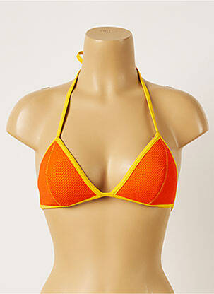 Sutien de costum de baie elasticitate top triunghiuri portocaliu BANANA MOON femeie
