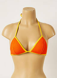 Sutien de costum de baie elasticitate top triunghiuri portocaliu BANANA MOON femeie