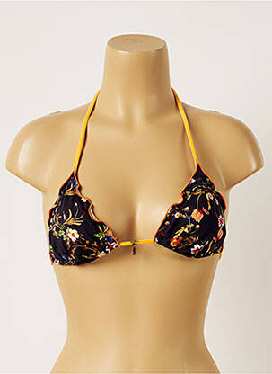 Sutien de costum de baie elasticitate top triunghiuri negru BANANA MOON femeie