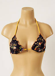 Sutien de costum de baie elasticitate top triunghiuri negru BANANA MOON femme