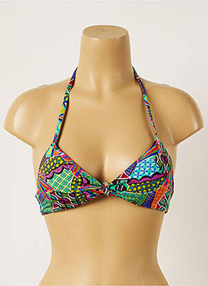 Sutien de costum de baie elasticitate top sutien push-up verde BANANA MOON femeie