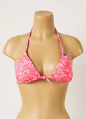 Sutien de costum de baie elasticitate top triunghiuri roz BANANA MOON femeie