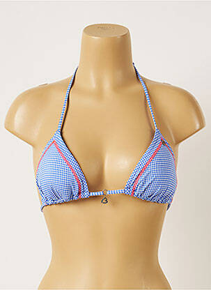Sutien de costum de baie elasticitate top triunghiuri albastru BANANA MOON femeie