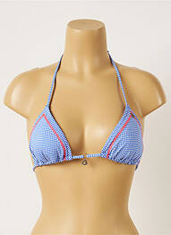 Sutien de costum de baie elasticitate top triunghiuri albastru BANANA MOON femme