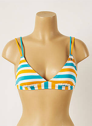 Sutien de costum de baie elasticitate top triunghiuri albastru BANANA MOON femeie