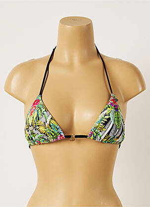 Sutien de costum de baie elasticitate top triunghiuri verde BANANA MOON femeie