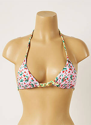 Sutien de costum de baie elasticitate top triunghiuri roz BANANA MOON femeie