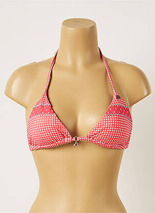 Sutien de costum de baie elasticitate top triunghiuri roz BANANA MOON femeie