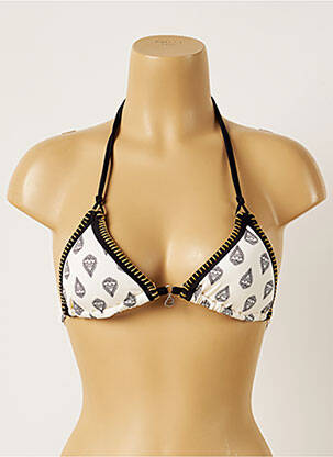 Sutien de costum de baie elasticitate top triunghiuri bej BANANA MOON femeie