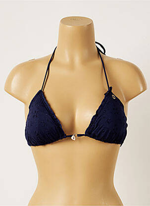 Sutien de costum de baie elasticitate top triunghiuri albastru BANANA MOON femeie