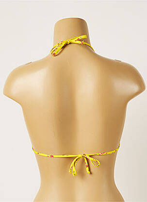 Sutien de costum de baie elasticitate top triunghiuri galben BANANA MOON femeie