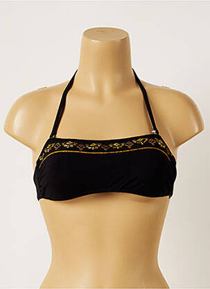 Sutien de costum de baie elasticitate top bentiță negru BANANA MOON femeie