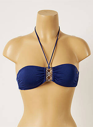 Sutien de costum de baie elasticitate top bentiță albastru BANANA MOON femeie