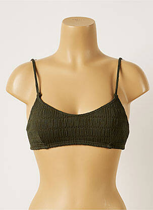 Sutien de costum de baie elasticitate top triunghiuri verde BANANA MOON femeie