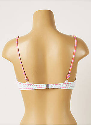 Sutien de costum de baie elasticitate top triunghiuri alb BANANA MOON femeie