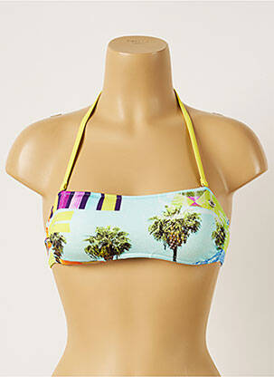 Sutien de costum de baie elasticitate top bentiță albastru BANANA MOON femeie