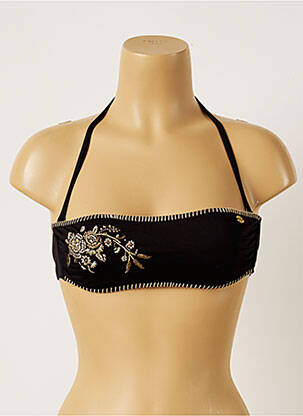 Sutien de costum de baie elasticitate top bentiță negru BANANA MOON femeie
