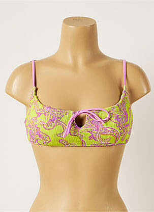 Sutien de costum de baie elasticitate top bentiță verde BANANA MOON femeie
