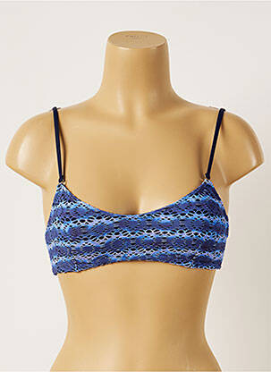 Sutien de costum de baie elasticitate top triunghiuri albastru BANANA MOON femeie