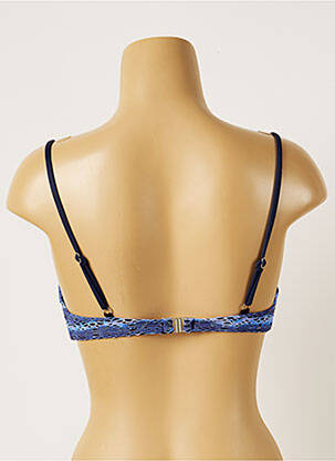 Sutien de costum de baie elasticitate top triunghiuri albastru BANANA MOON femeie