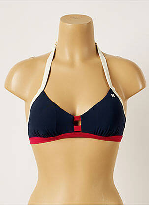 Sutien de costum de baie elasticitate top triunghiuri albastru BANANA MOON femeie