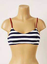 Sutien de costum de baie elasticitate top triunghiuri albastru BANANA MOON femme