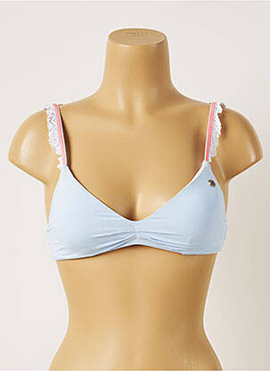 Sutien de costum de baie elasticitate top triunghiuri albastru BANANA MOON femeie