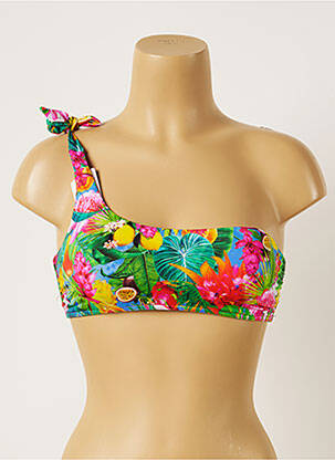 Sutien de costum de baie închidere cu legături de legat top sutien modelat verde BANANA MOON femeie