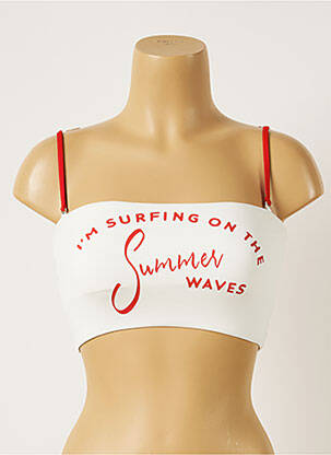 Sutien de costum de baie alb BANANA MOON femeie