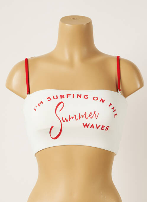 Sutien de costum de baie alb BANANA MOON femeie