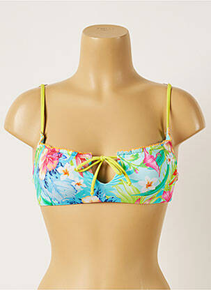Sutien de costum de baie elasticitate sutien cupe întregi cu decolteu înalt albastru BANANA MOON femeie
