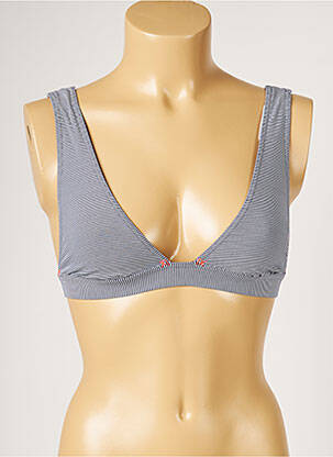 Sutien de costum de baie elasticitate top triunghiuri albastru BANANA MOON femeie