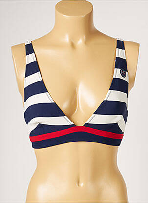 Sutien de costum de baie elasticitate top triunghiuri albastru BANANA MOON femeie