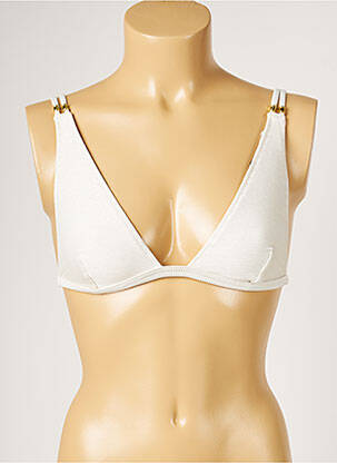 Sutien de costum de baie elasticitate top triunghiuri bej BANANA MOON femeie