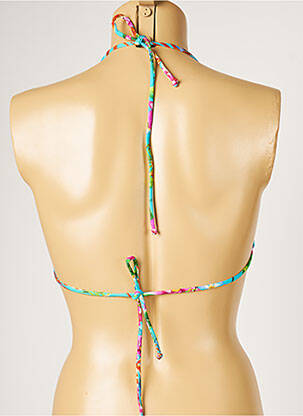 Sutien de costum de baie elasticitate top triunghiuri albastru BANANA MOON femeie