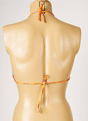 Sutien de costum de baie elasticitate top triunghiuri portocalie BANANA MOON femeie