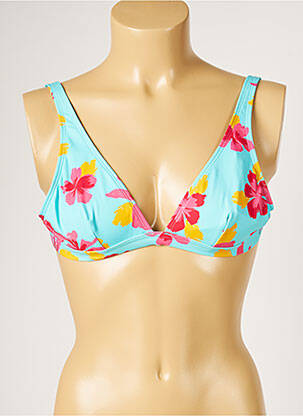 Sutien de costum de baie elasticitate top triunghiuri albastru BANANA MOON femeie