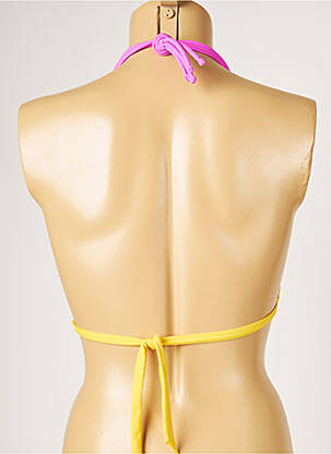 Sutien de costum de baie elasticitate top triunghiuri galben BANANA MOON femeie