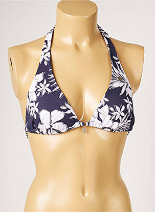 Sutien de costum de baie elasticitate top triunghiuri albastru BANANA MOON femeie