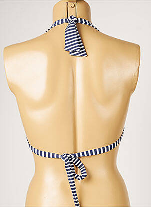 Sutien de costum de baie elasticitate top triunghiuri albastru BANANA MOON femeie