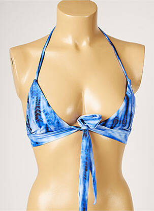 Sutien de costum de baie elasticitate top triunghiuri albastru BANANA MOON femeie