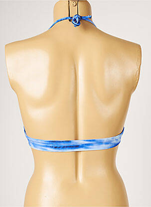 Sutien de costum de baie elasticitate top triunghiuri albastru BANANA MOON femeie