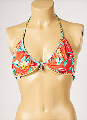 Sutien de costum de baie elasticitate top triunghiuri verde BANANA MOON femeie