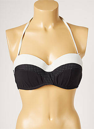 Sutien de costum de baie elasticitate top sutien modelat negru LIVIA femeie