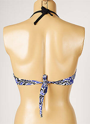 Sutien de costum de baie elasticitate top sutien modelat albastru LIVIA femeie