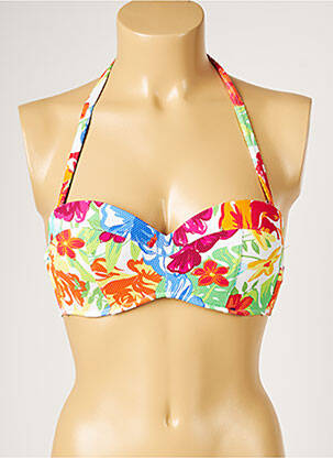 Sutien de costum de baie elasticitate top sutien modelat portocalie LIVIA femeie