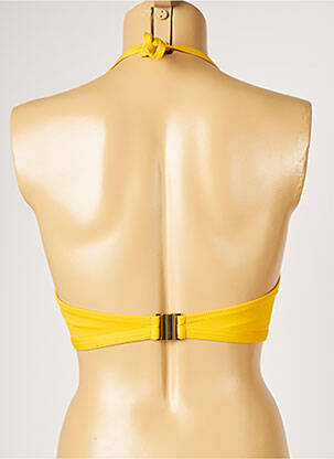 Sutien de costum de baie elasticitate top sutien modelat galben LIVIA femeie