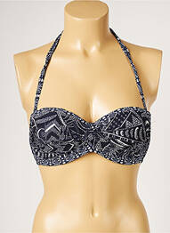 Sutien de costum de baie elasticitate top sutien modelat albastru LIVIA femeie